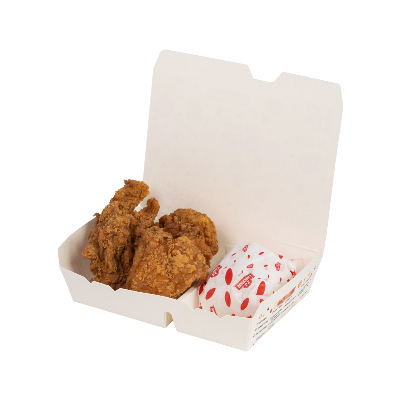 Three (3) pcs boneless chicken with rice